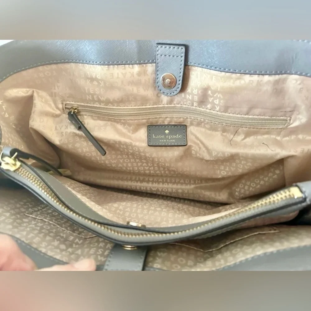 Kate spade shoulder purse tote bag maiden way saffiano zuri